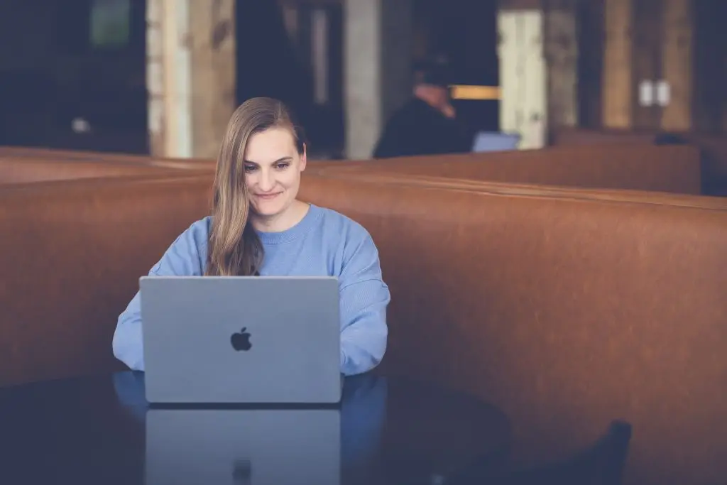 Webtree CEO working on laptop
