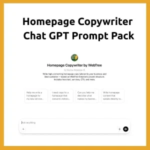 Homepage Copywriter Prompt